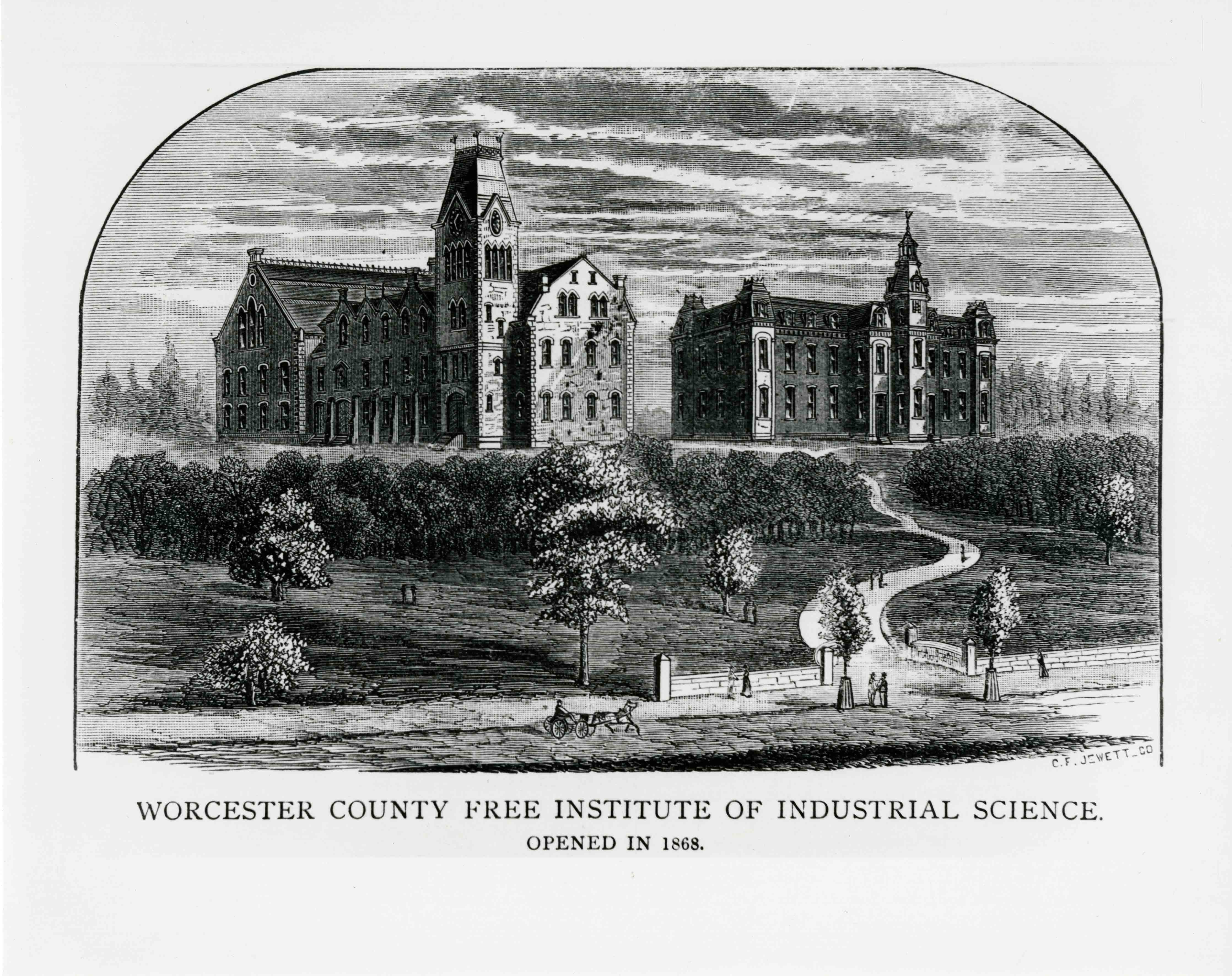 Worcester County Free Institute of Industrial Science opened in 1868