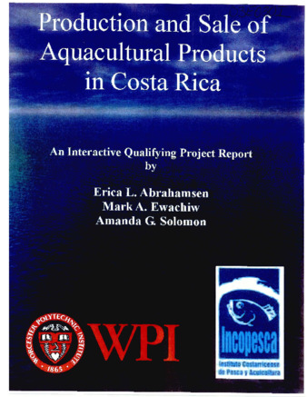Production and sale of aquacultural products in Costa Rica. thumbnail