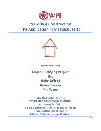 Straw Bale Construction: The Application in Massachusetts thumbnail