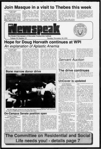Newspeak Volume19, Issue 23, November 19, 1991 Miniatura