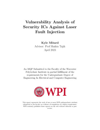 Vulnerability Analysis of security ICs against Laser Fault Injection 缩图