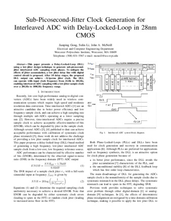 Sub-picosecond-jitter clock generation for interleaved ADC with Delay-Locked-Loop in 28nm CMOS thumbnail
