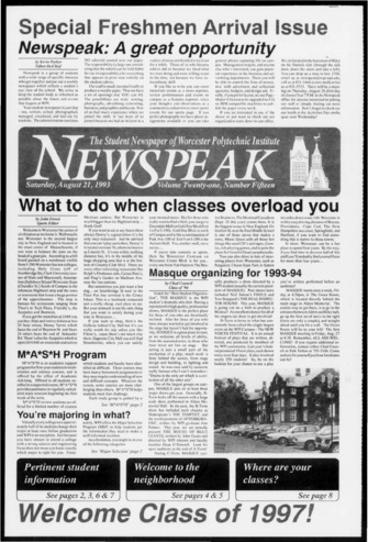 Newspeak Volume 21, Issue 15, August 21, 1993 thumbnail
