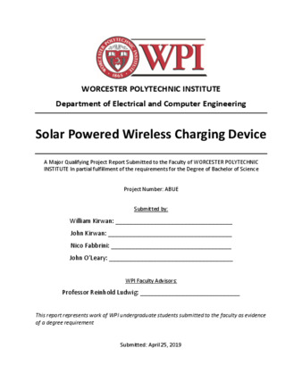 Solar Powered Wireless Charging Device thumbnail