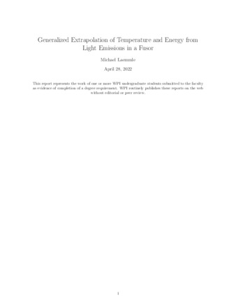 Generalized Extrapolation of Temperature and Energy from Light Emissions in a Fusor 缩图