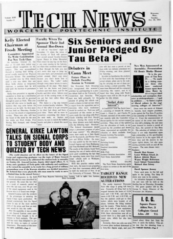 Tech News Volume 42, Issue 4, October 30, 1951 Miniatura