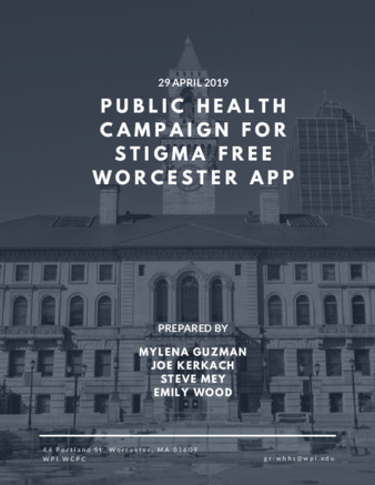 Public Health Campaign for Stigma Free Worcester App thumbnail