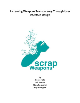 Increasing Weapons Transparency Through User Interface Design thumbnail