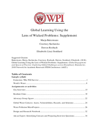 Global Learning Using the Lens of Wicked Problems: Supplement thumbnail