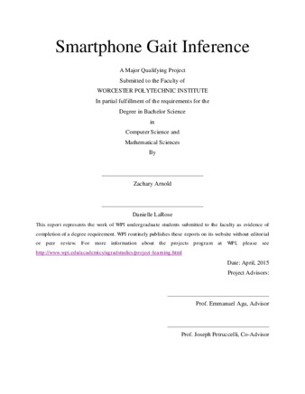 Smartphone Gait Inference thumbnail