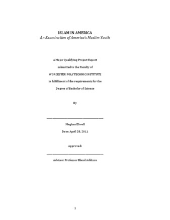 Islam in America: An Examination of America's Muslim Youth thumbnail