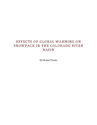 Effects of Global Warming on Snowpack in the Colorado River Basin thumbnail